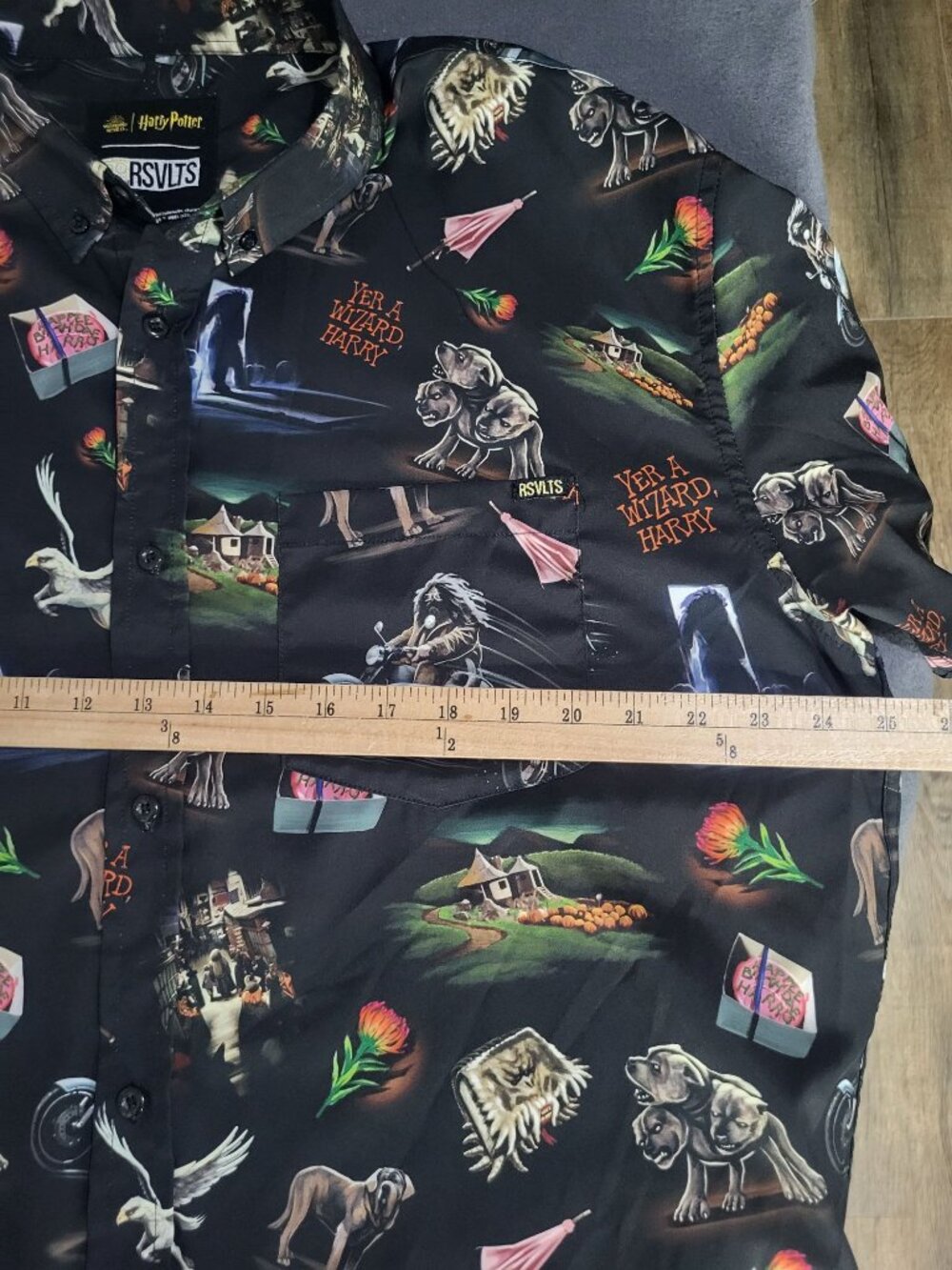 RSVLTS Harry Potter “Yer A Wizard, Harry” Mens XXL Button Up Shirt Kunuflex - Picture 3 of 7